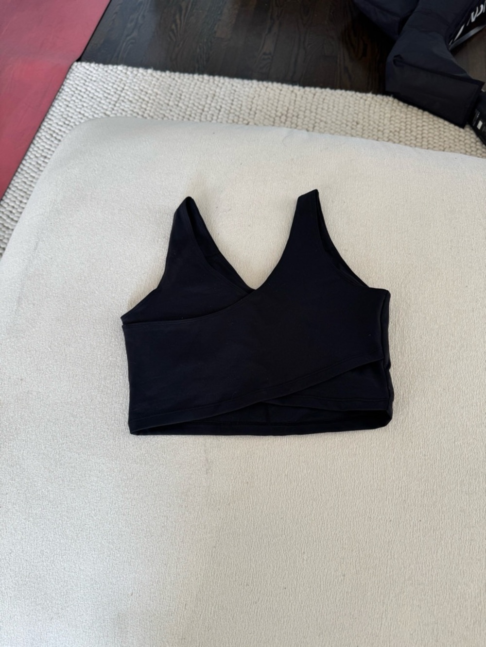 NEW Black Sculpting Sports Bra Workout Top Medium – Stretchy & Flattering - Picture 5 of 5